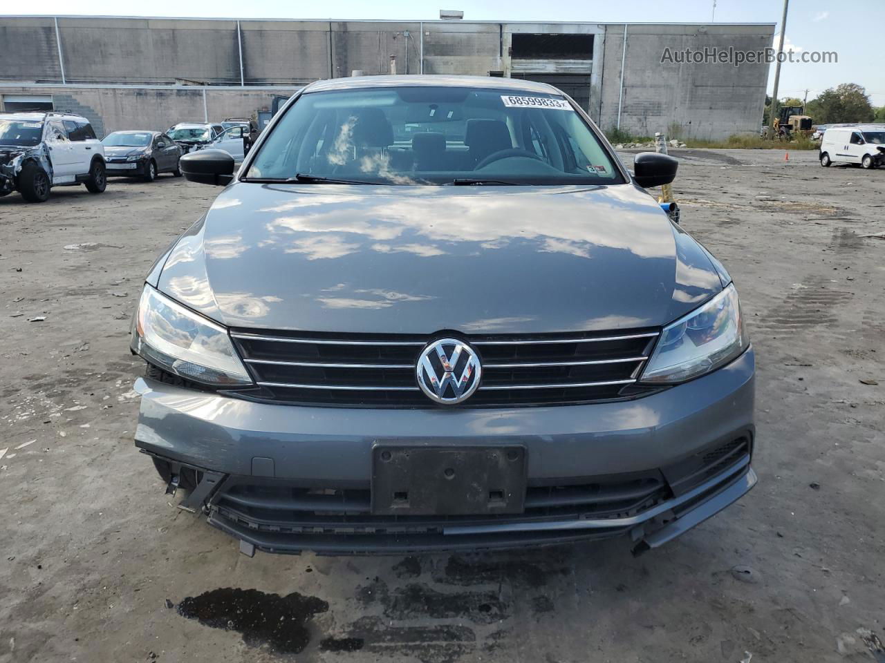 2016 Volkswagen Jetta S Gray vin: 3VW267AJ6GM313047