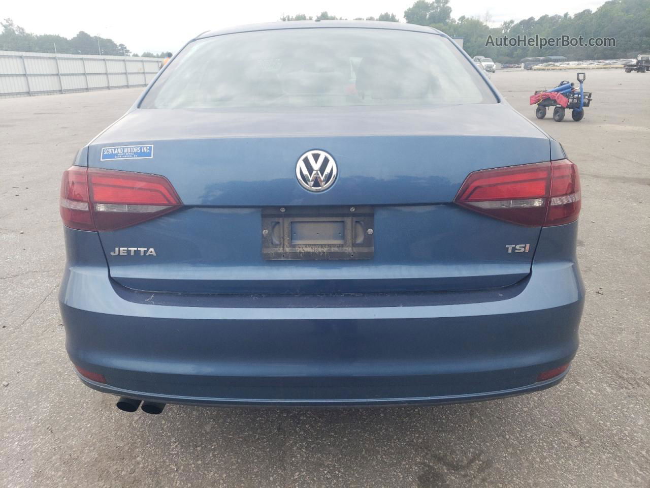 2016 Volkswagen Jetta S Blue vin: 3VW267AJ6GM364483