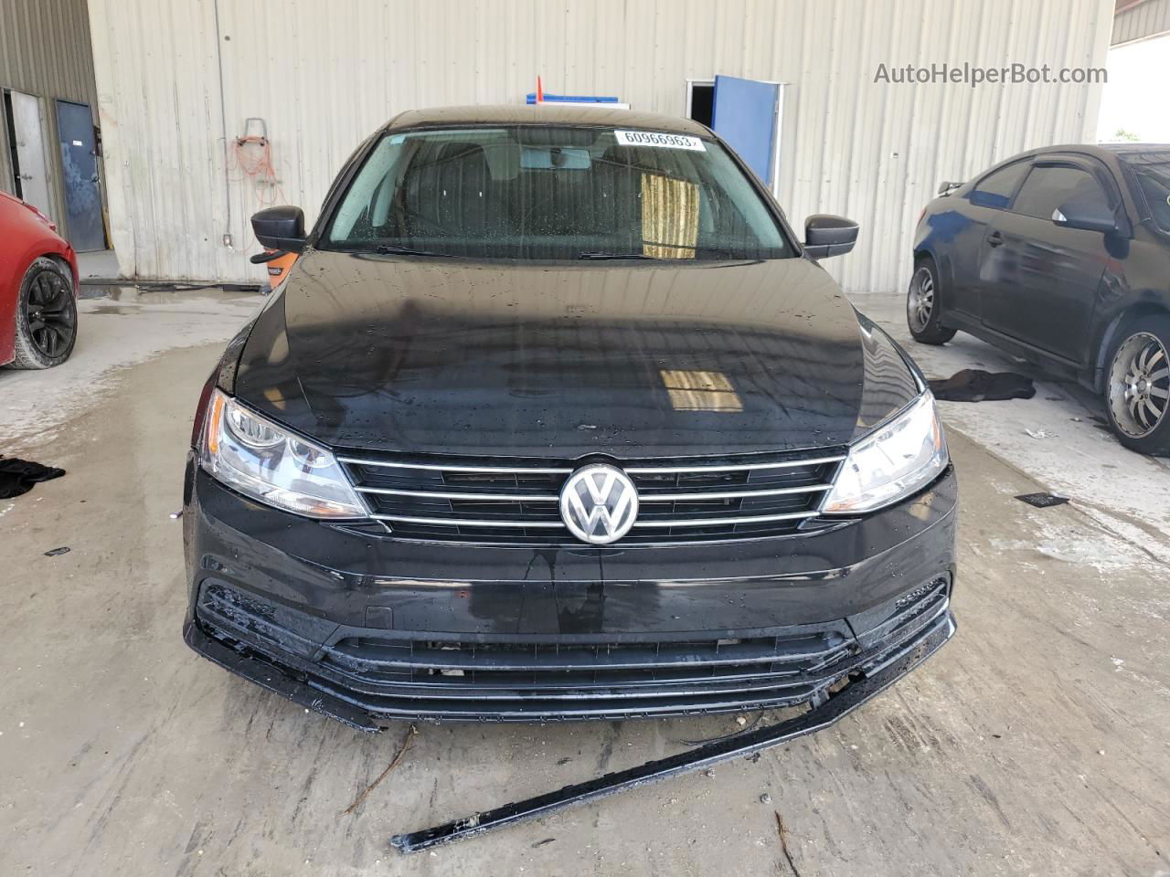 2016 Volkswagen Jetta S Черный vin: 3VW267AJ6GM414119