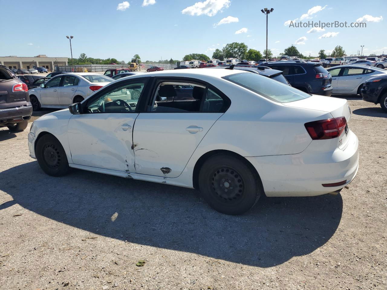 2016 Volkswagen Jetta S White vin: 3VW267AJ7GM204306