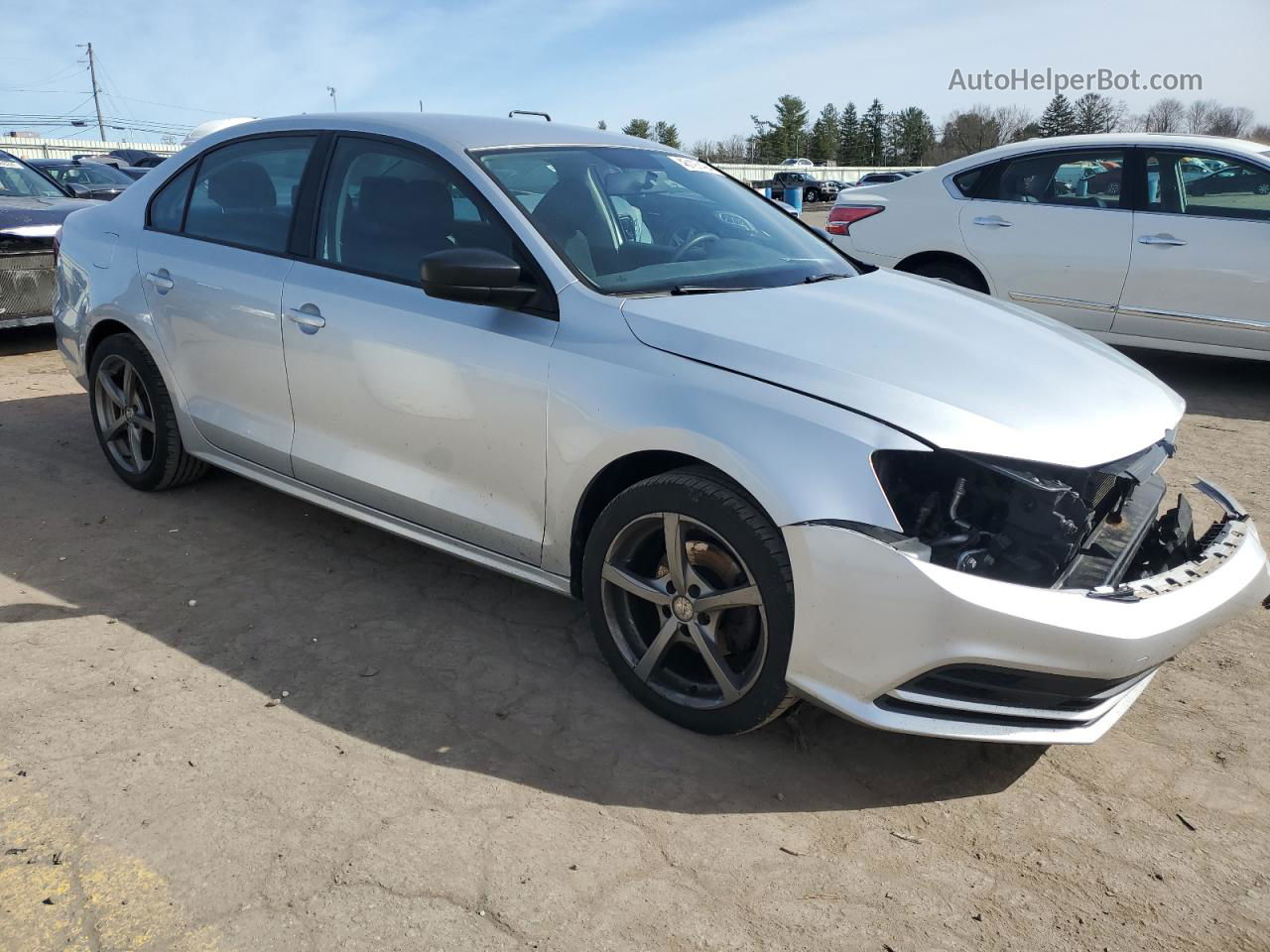 2016 Volkswagen Jetta S Silver vin: 3VW267AJ7GM209795