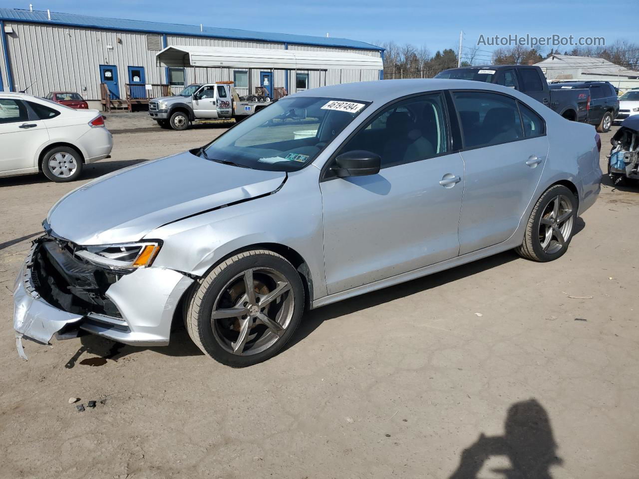 2016 Volkswagen Jetta S Silver vin: 3VW267AJ7GM209795