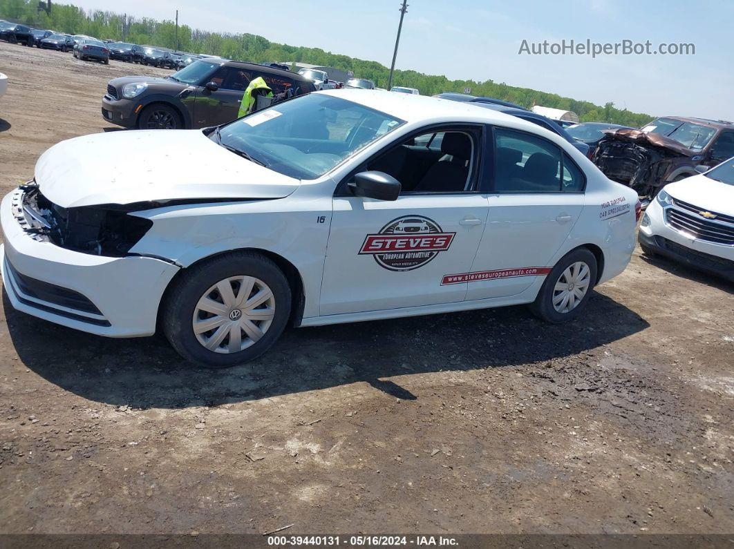 2016 Volkswagen Jetta 1.4t S White vin: 3VW267AJ7GM213250