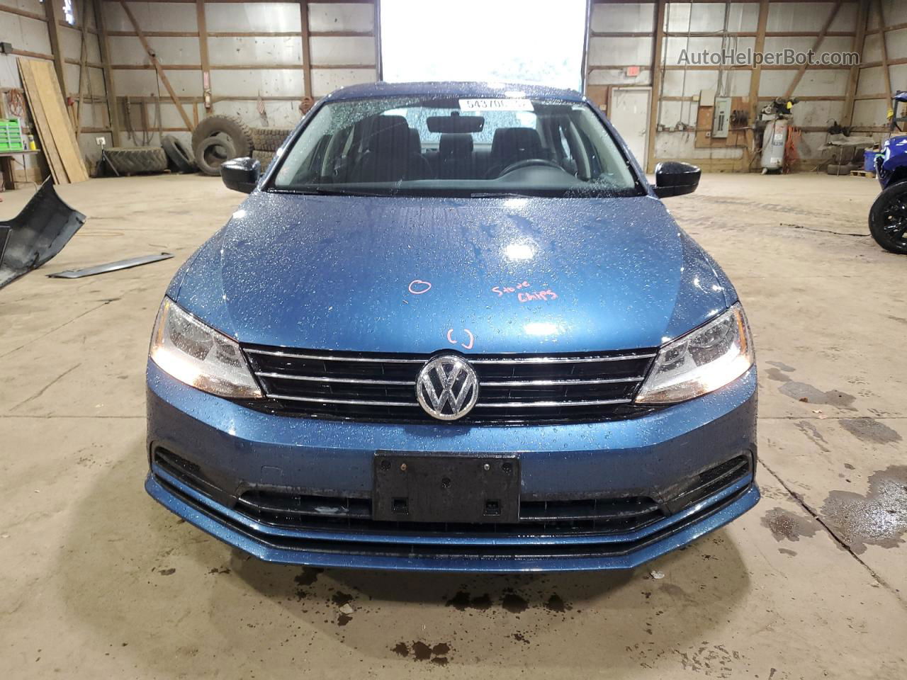 2016 Volkswagen Jetta S Blue vin: 3VW267AJ7GM217542