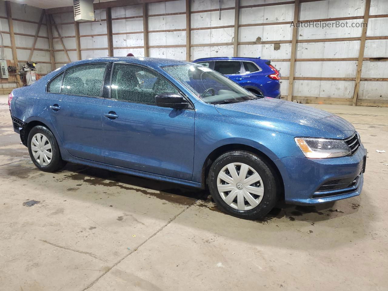 2016 Volkswagen Jetta S Blue vin: 3VW267AJ7GM217542