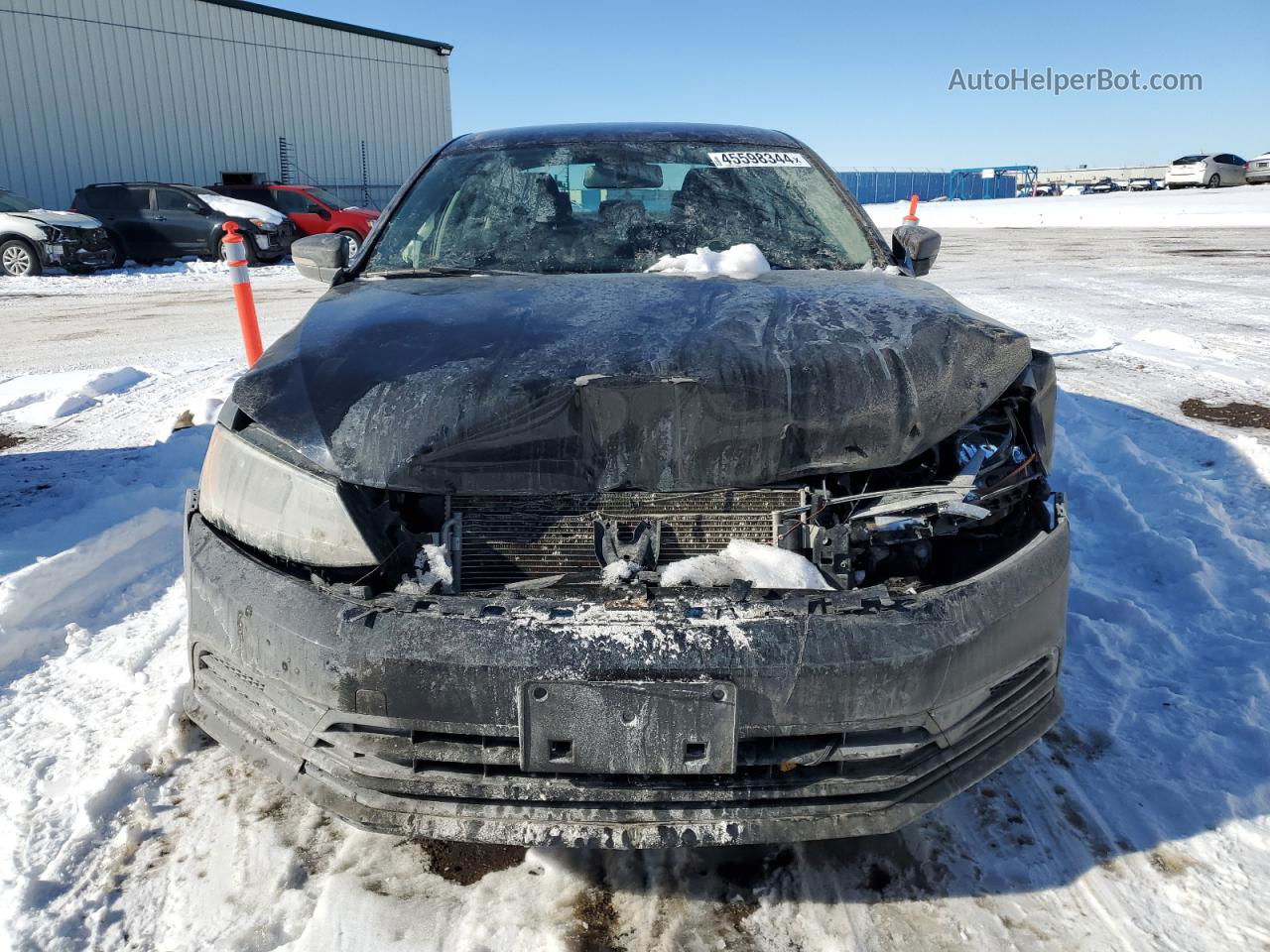 2016 Volkswagen Jetta S Черный vin: 3VW267AJ7GM248984