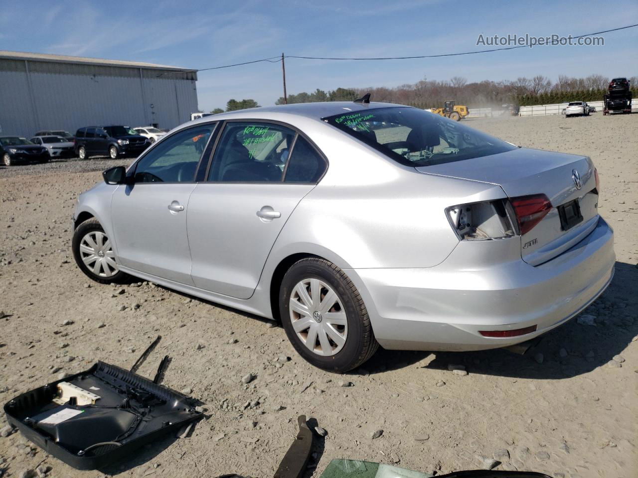 2016 Volkswagen Jetta S Серебряный vin: 3VW267AJ7GM250007