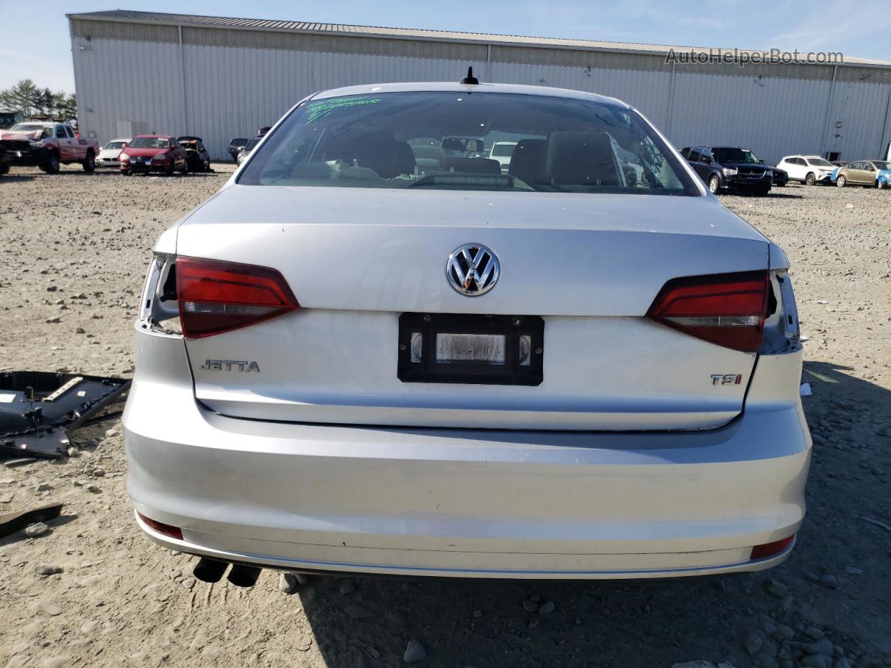 2016 Volkswagen Jetta S Серебряный vin: 3VW267AJ7GM250007