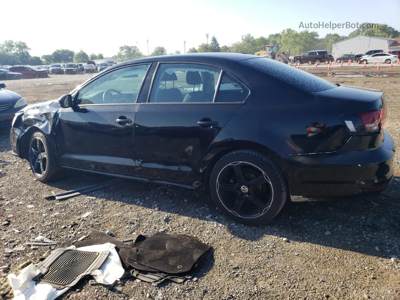 2016 Volkswagen Jetta S Black vin: 3VW267AJ7GM258205