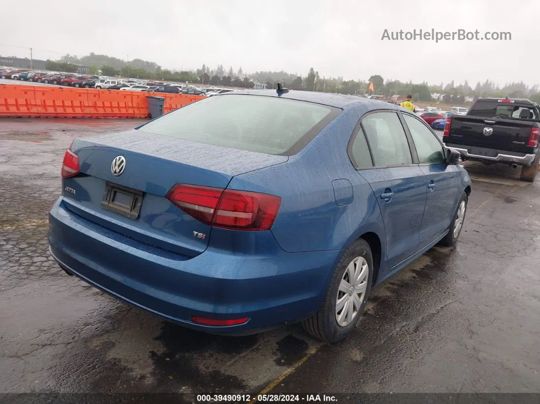 2016 Volkswagen Jetta 1.4t S Blue vin: 3VW267AJ7GM269236