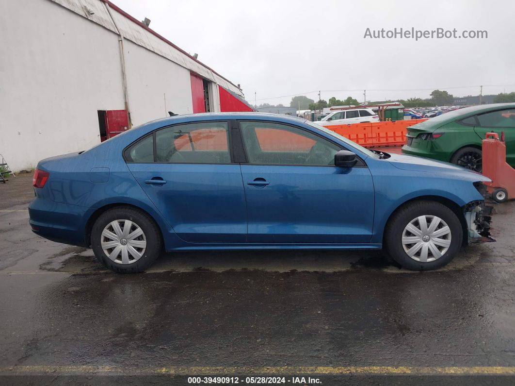 2016 Volkswagen Jetta 1.4t S Blue vin: 3VW267AJ7GM269236