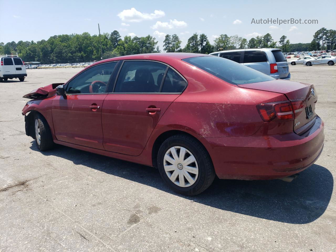 2016 Volkswagen Jetta S Red vin: 3VW267AJ7GM289180