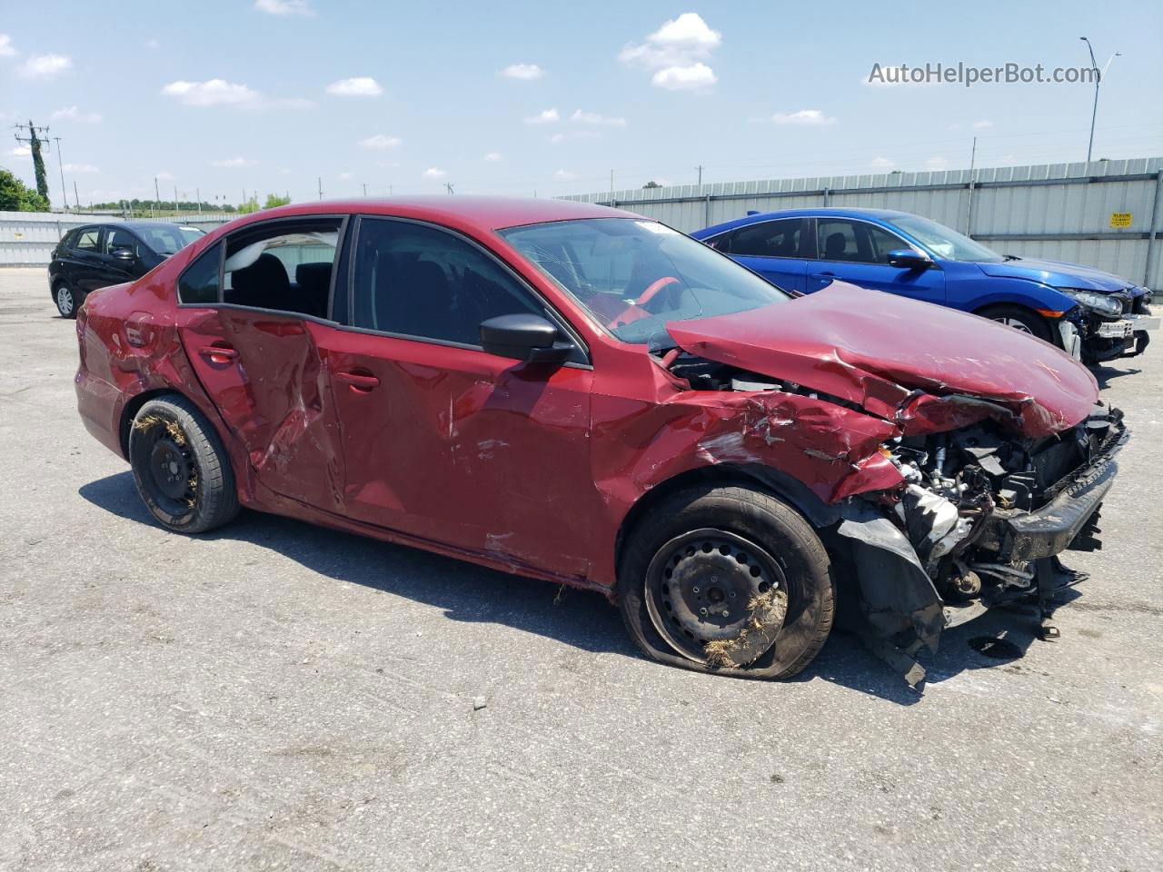 2016 Volkswagen Jetta S Red vin: 3VW267AJ7GM289180