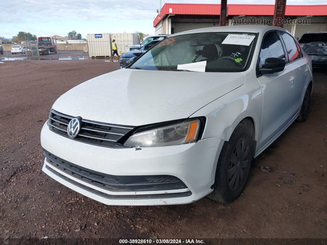 2016 Volkswagen Jetta 1.4t S White vin: 3VW267AJ7GM316927