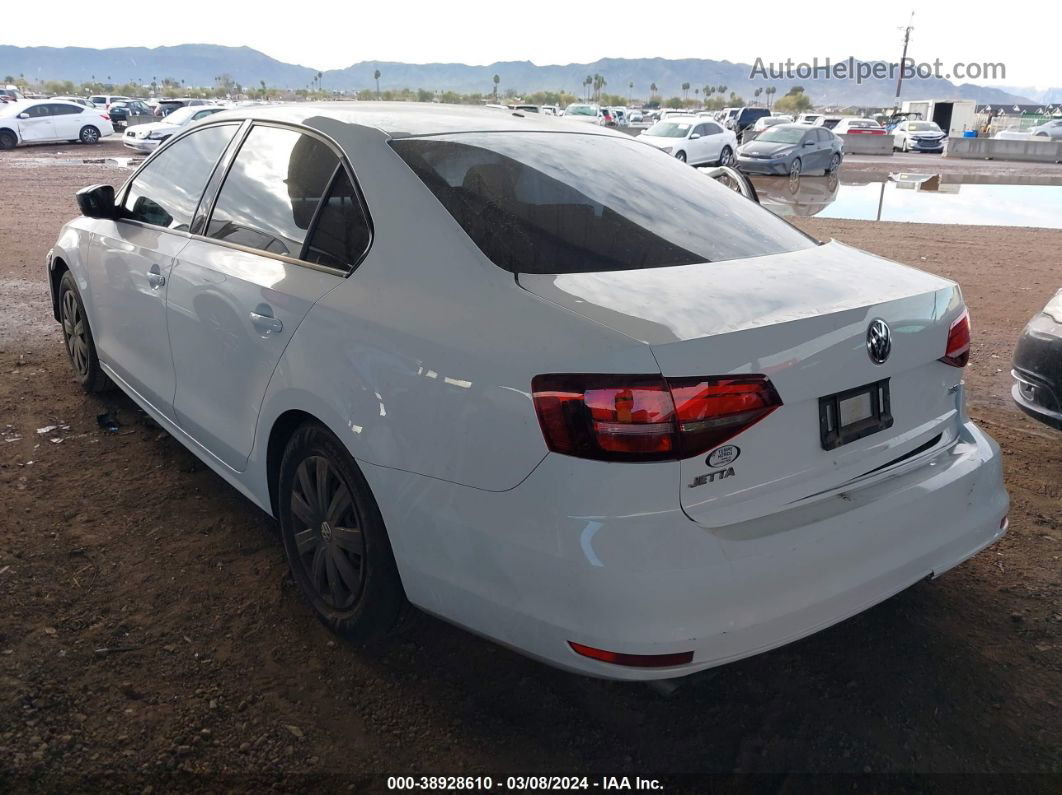 2016 Volkswagen Jetta 1.4t S White vin: 3VW267AJ7GM316927