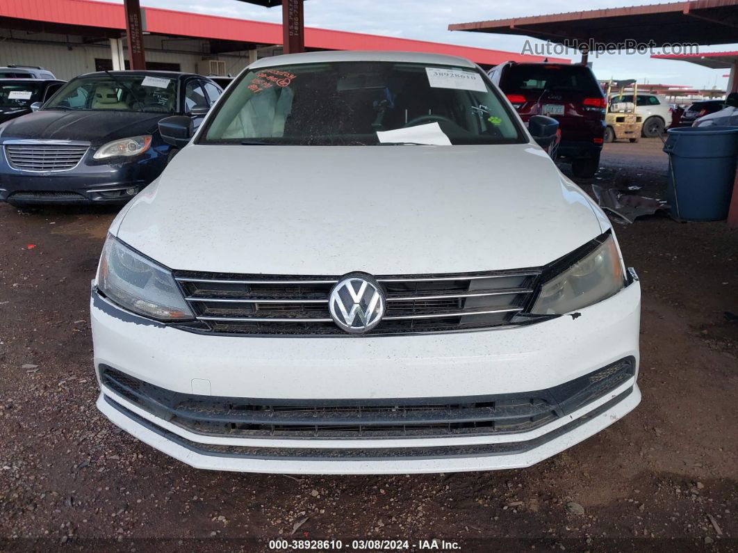 2016 Volkswagen Jetta 1.4t S White vin: 3VW267AJ7GM316927