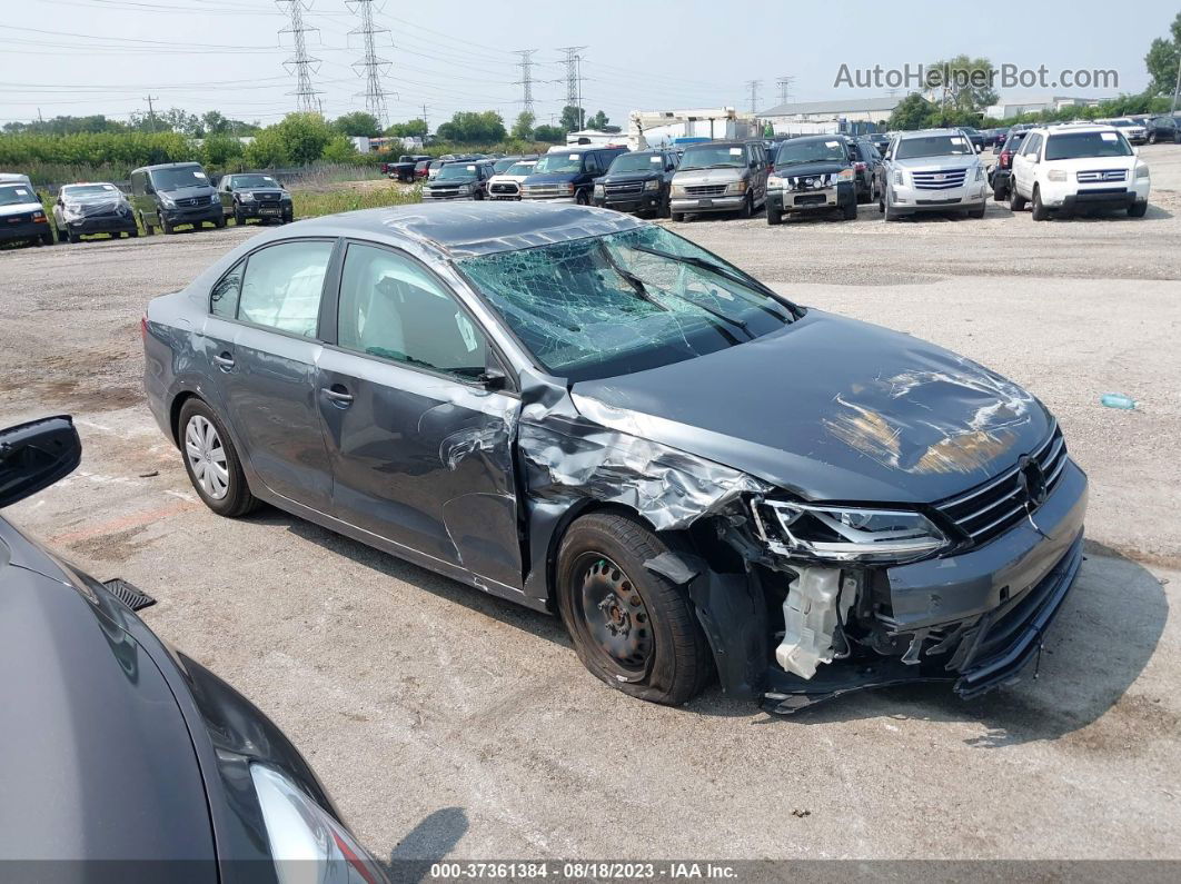 2016 Volkswagen Jetta Sedan 1.4t S Gray vin: 3VW267AJ8GM220580