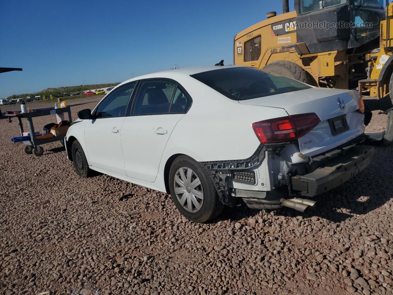 2016 Volkswagen Jetta S White vin: 3VW267AJ8GM274784