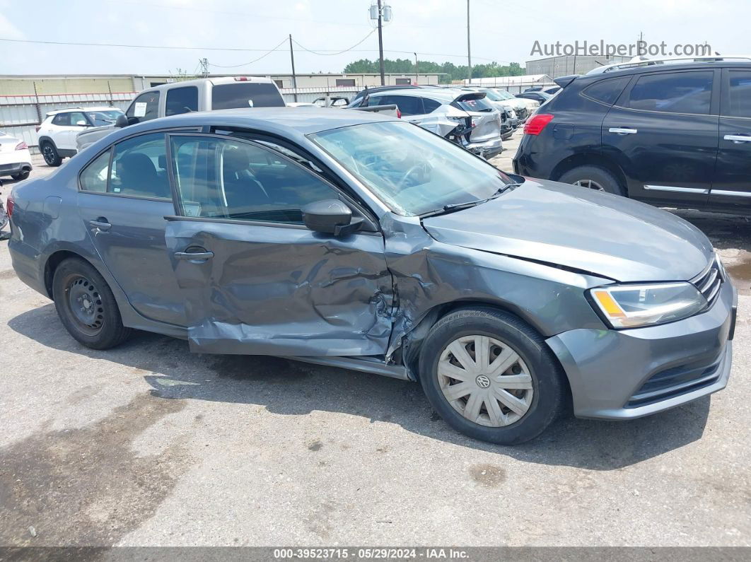 2016 Volkswagen Jetta 1.4t S Gray vin: 3VW267AJ8GM306844