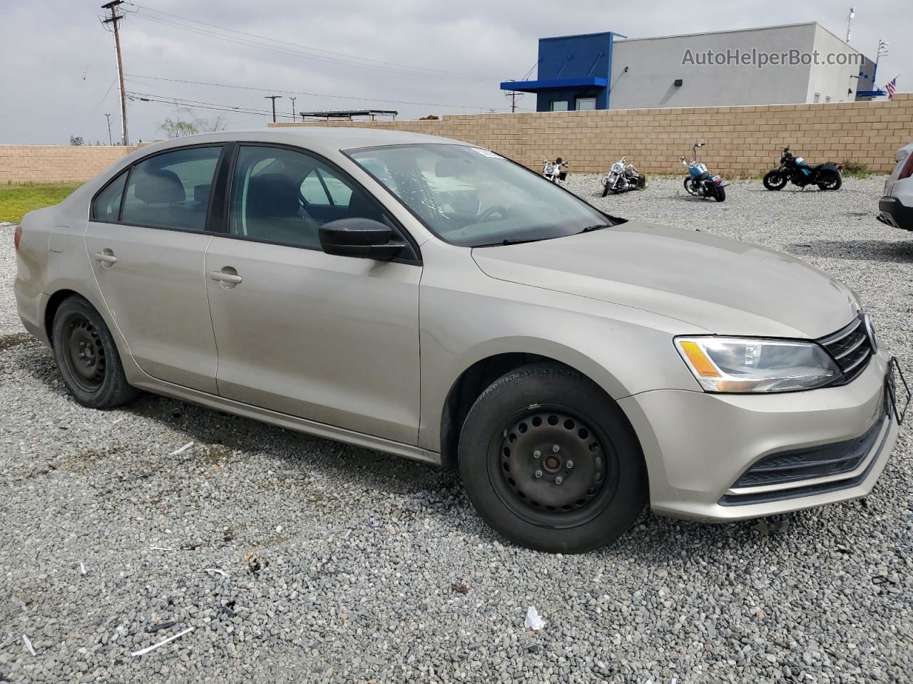 2016 Volkswagen Jetta S Золотой vin: 3VW267AJ8GM339469