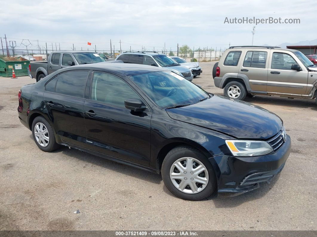 2016 Volkswagen Jetta 1.4t S Black vin: 3VW267AJ8GM379146