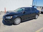 2016 Volkswagen Jetta S Black vin: 3VW267AJ8GM403087