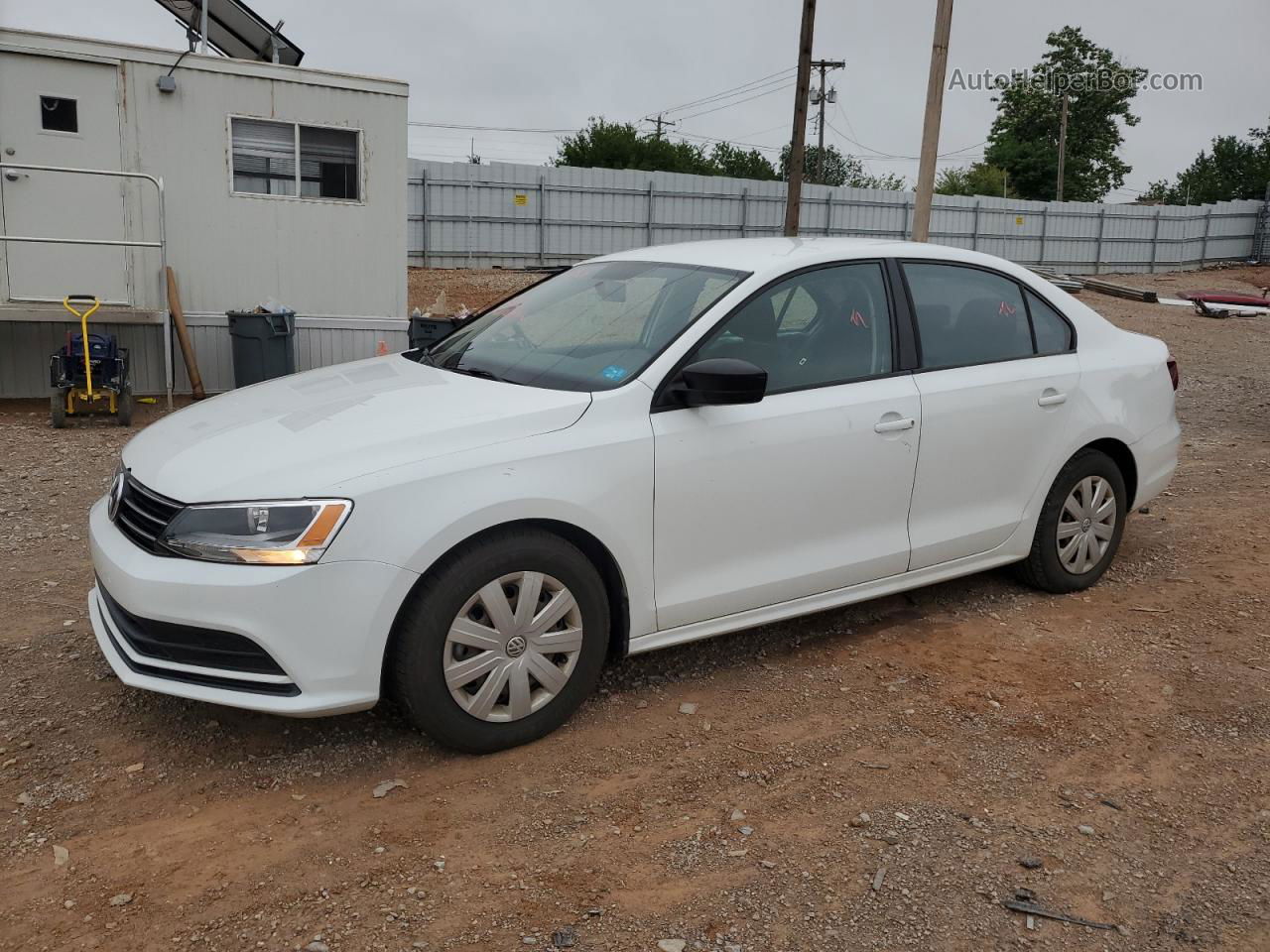 2016 Volkswagen Jetta S Белый vin: 3VW267AJ8GM414395