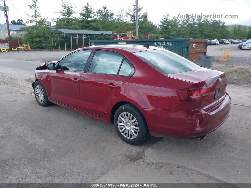 2016 Volkswagen Jetta 1.4t S Red vin: 3VW267AJ8GM416230