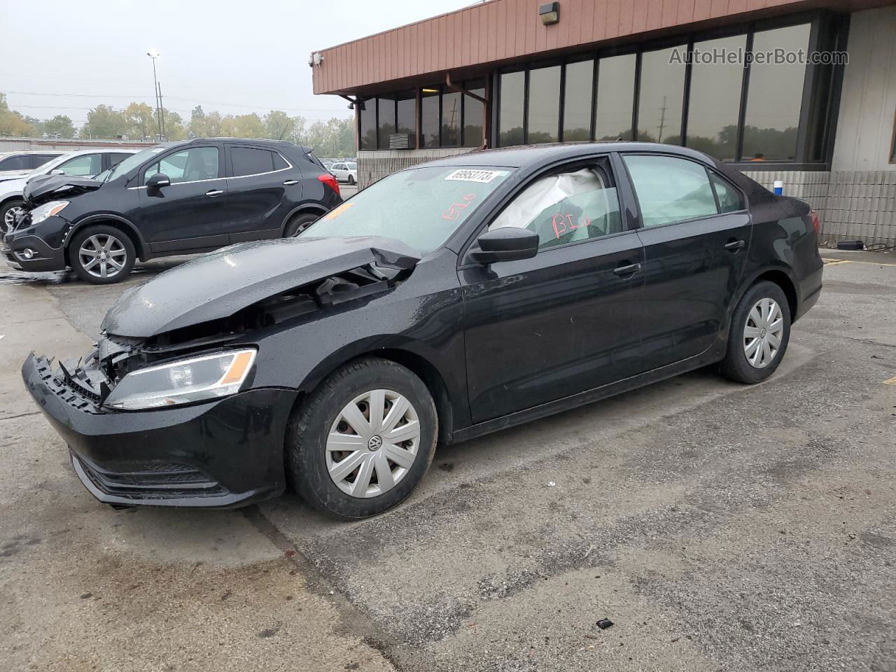 2016 Volkswagen Jetta S Black vin: 3VW267AJ9GM247898