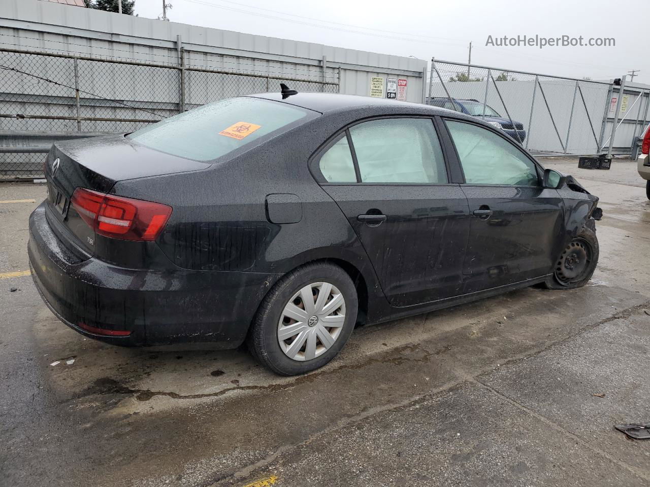 2016 Volkswagen Jetta S Black vin: 3VW267AJ9GM247898