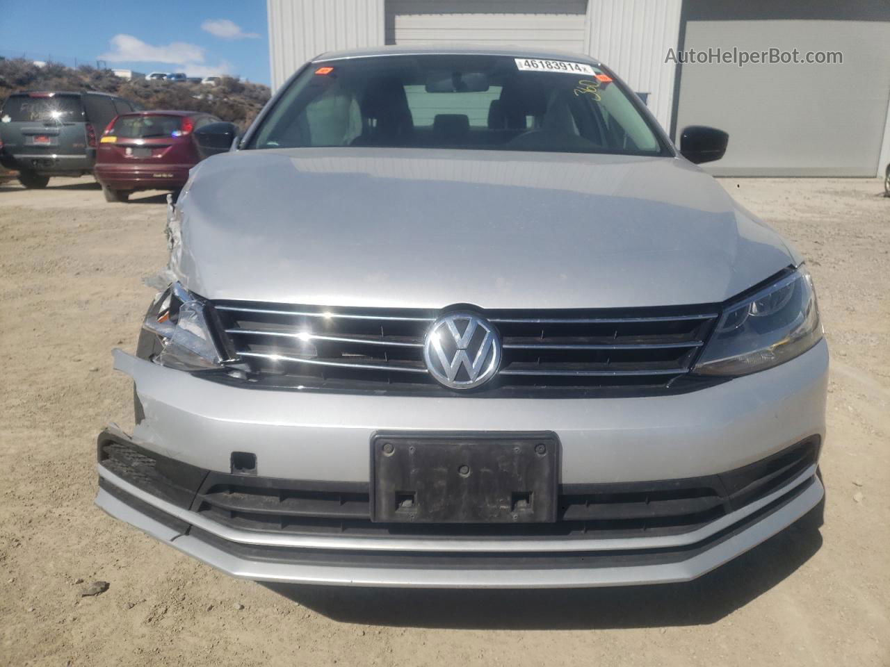 2016 Volkswagen Jetta S Серебряный vin: 3VW267AJ9GM274423