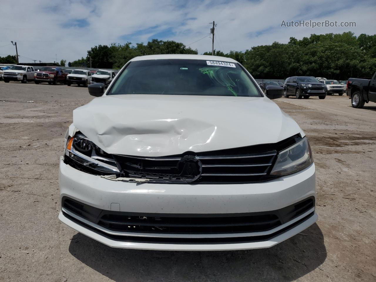 2016 Volkswagen Jetta S White vin: 3VW267AJ9GM296003