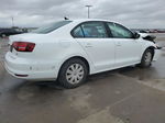 2016 Volkswagen Jetta S White vin: 3VW267AJ9GM308358