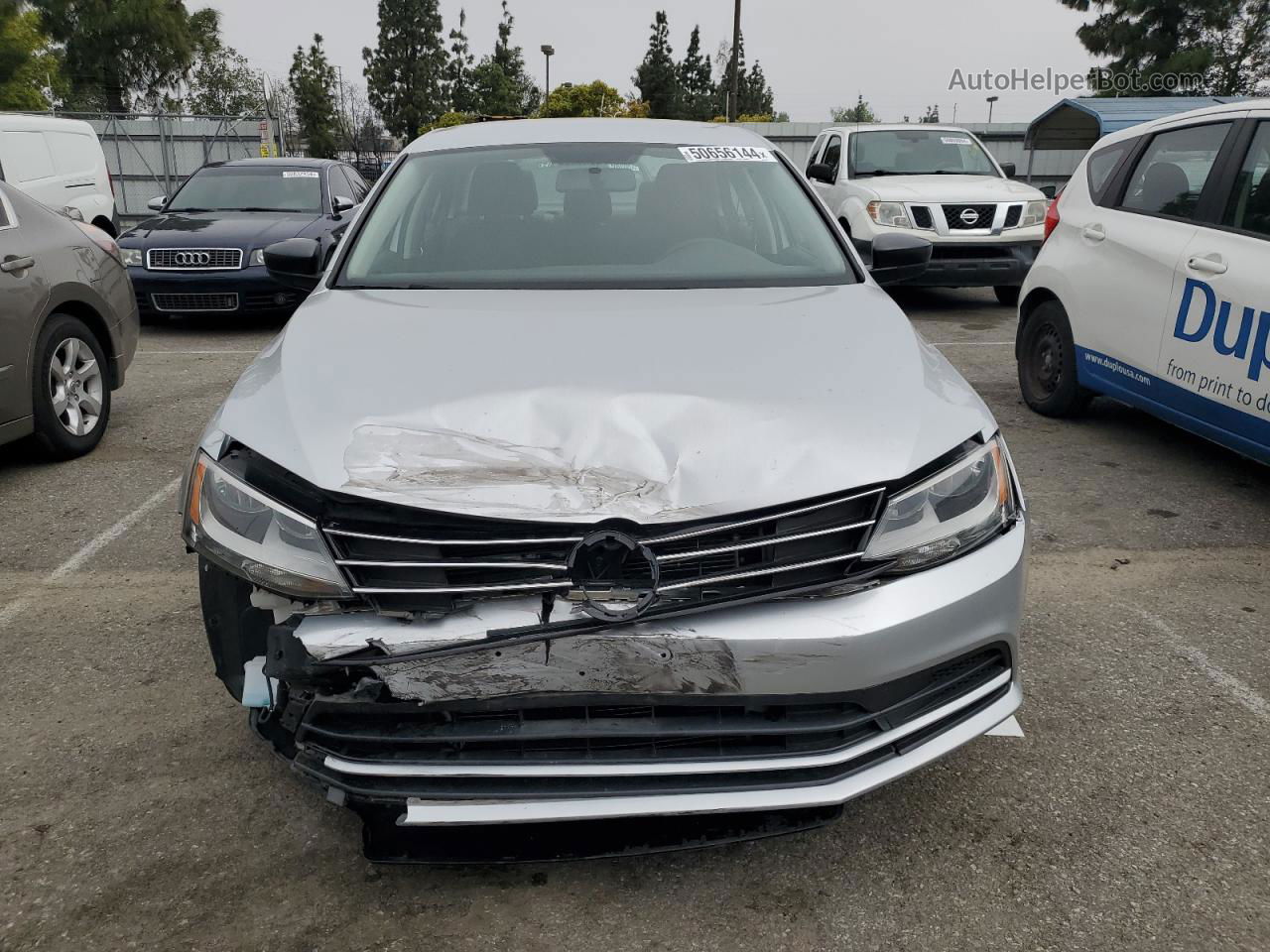 2016 Volkswagen Jetta S Серебряный vin: 3VW267AJ9GM341179