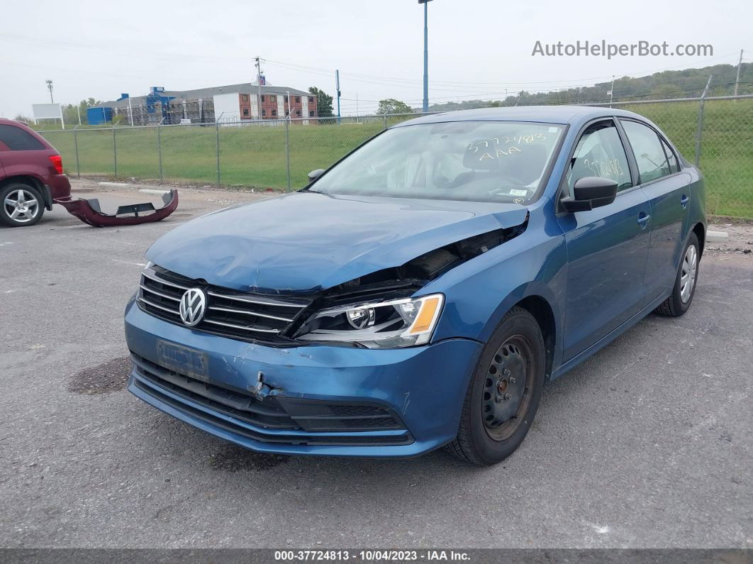 2016 Volkswagen Jetta 1.4t S Blue vin: 3VW267AJ9GM357916