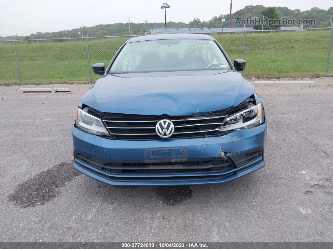 2016 Volkswagen Jetta 1.4t S Blue vin: 3VW267AJ9GM357916