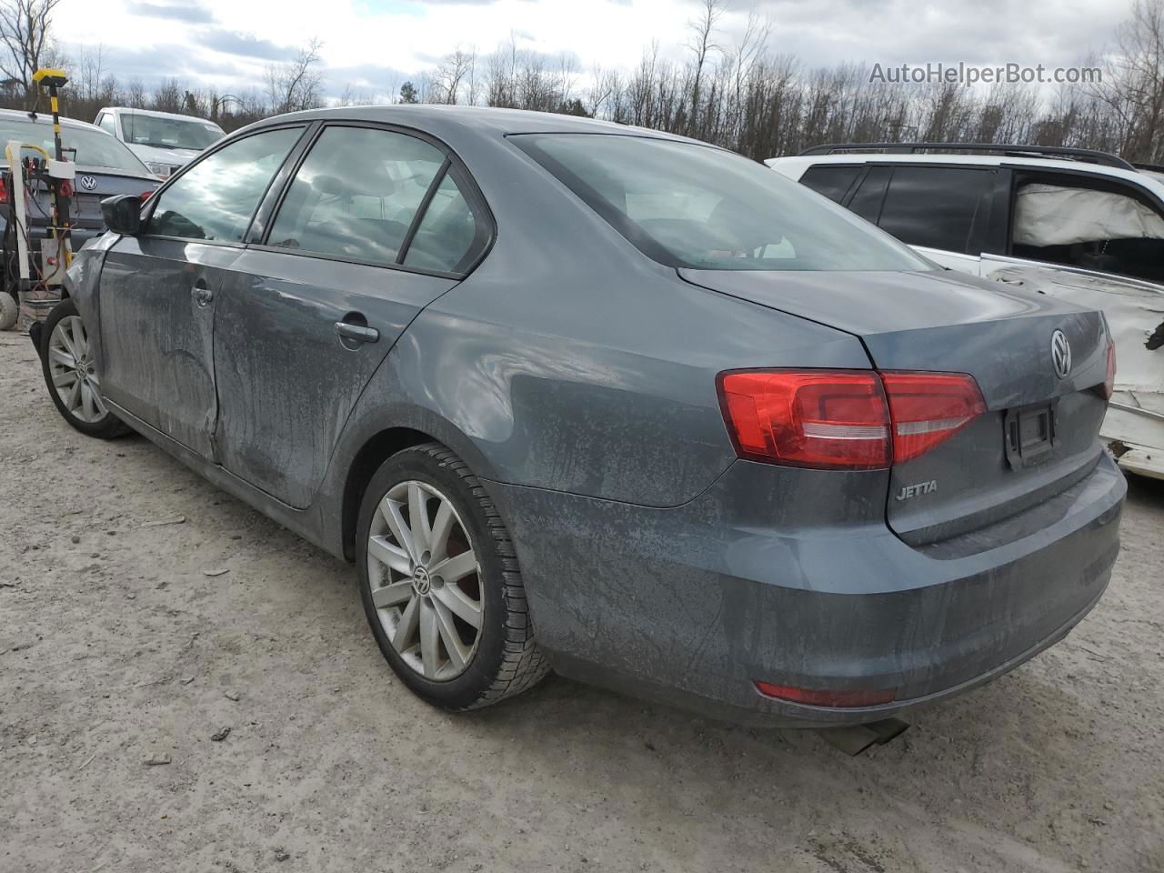 2016 Volkswagen Jetta S Серый vin: 3VW267AJ9GM390334