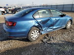 2016 Volkswagen Jetta S Синий vin: 3VW267AJXGM284409