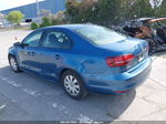 2016 Volkswagen Jetta 1.4t S Blue vin: 3VW267AJXGM341434