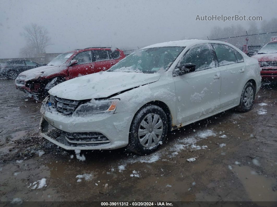 2016 Volkswagen Jetta 1.4t S White vin: 3VW267AJXGM350263