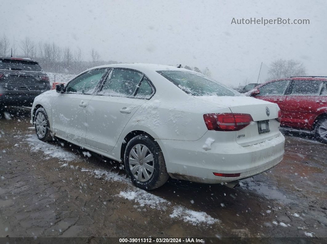 2016 Volkswagen Jetta 1.4t S Белый vin: 3VW267AJXGM350263