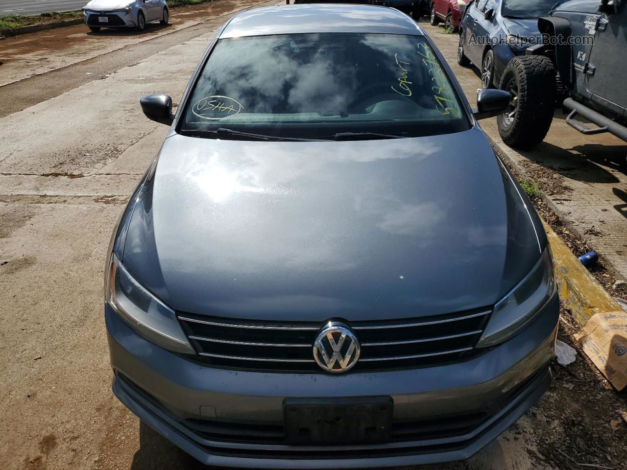 2016 Volkswagen Jetta S Серый vin: 3VW267AJXGM374062