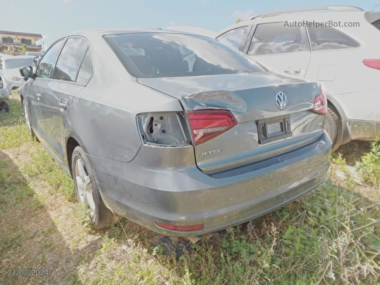 2016 Volkswagen Jetta S Gray vin: 3VW267AJXGM374062