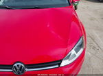 2015 Volkswagen Golf Tdi Se 4-door Red vin: 3VW2A7AU0FM018209