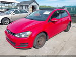 2015 Volkswagen Golf Tdi Se 4-door Red vin: 3VW2A7AU0FM018209