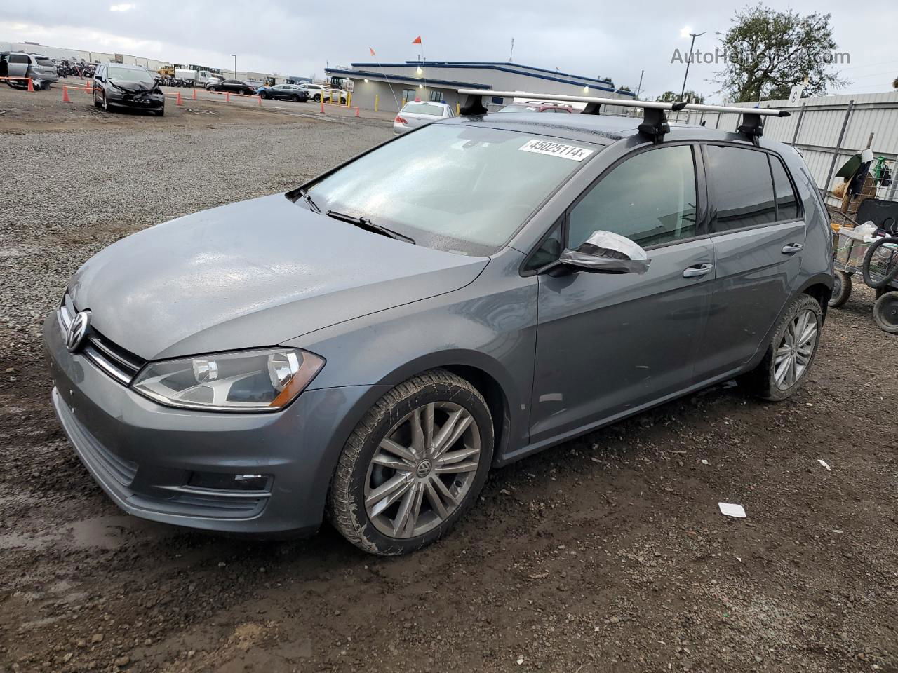 2015 Volkswagen Golf Tdi Gray vin: 3VW2A7AU0FM021465