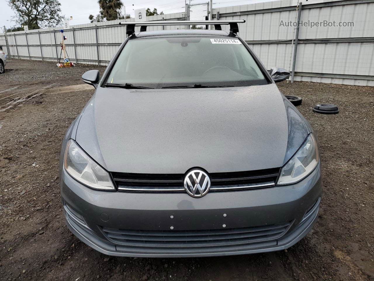 2015 Volkswagen Golf Tdi Серый vin: 3VW2A7AU0FM021465