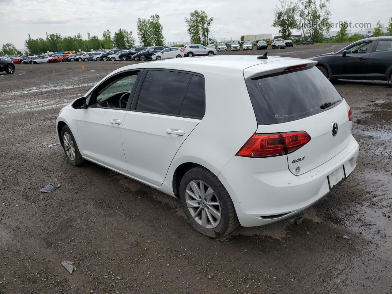 2015 Volkswagen Golf Tdi White vin: 3VW2A7AU0FM038430