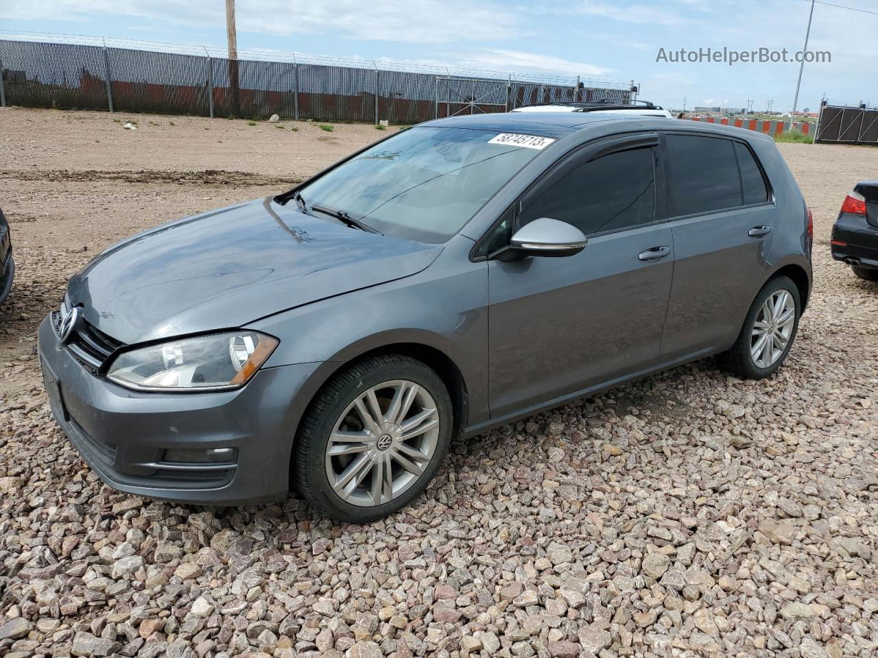 2015 Volkswagen Golf Tdi Синий vin: 3VW2A7AU0FM060976