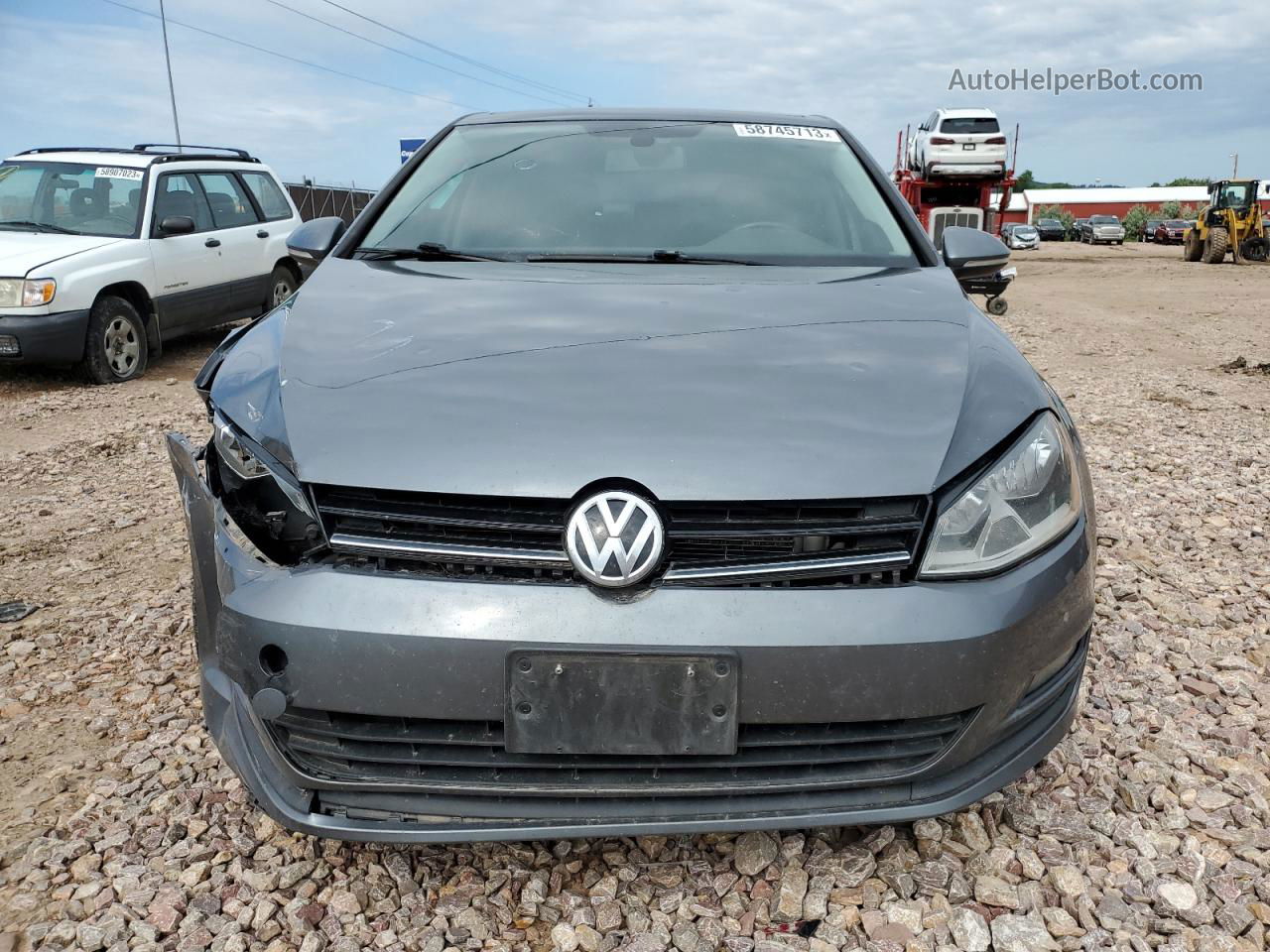 2015 Volkswagen Golf Tdi Синий vin: 3VW2A7AU0FM060976